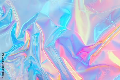 Holographic Neon background ,Colorful psychedelic Abstract. Pastel color waves for Background