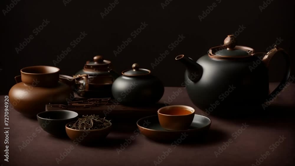 Beautiful Japanese style tea on the table Beautiful Japanese style tea on the table
