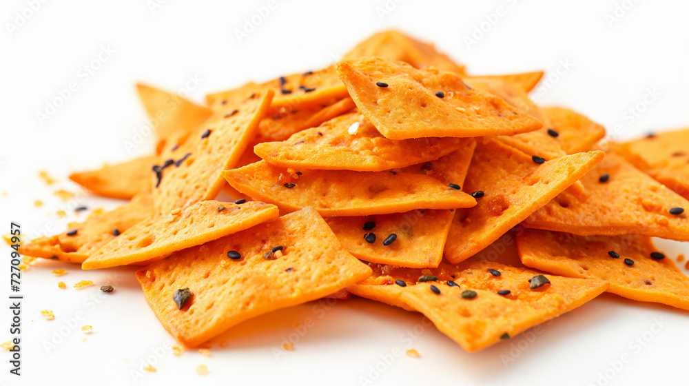 Fototapeta premium High-quality image of Bhujia snack on a white background