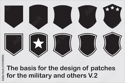 A set of graphics for creating patches for the military, bikers and the like 