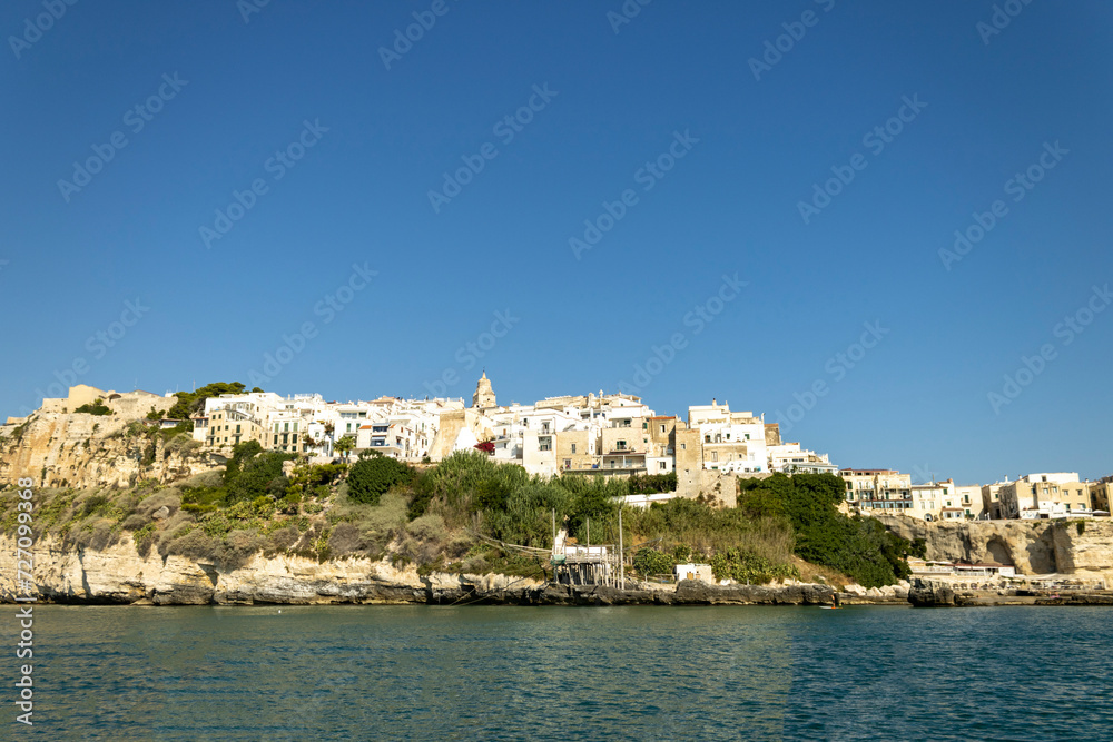 view of the city of peschici view of the city of peschici
