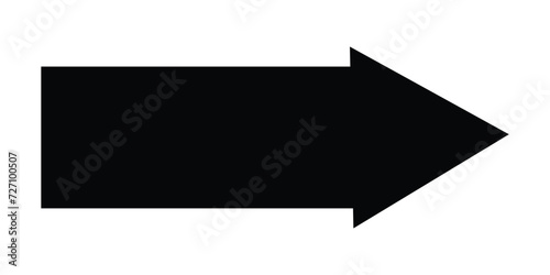 Bold arrow sign collection vector . set of black arrows icon set with white background.