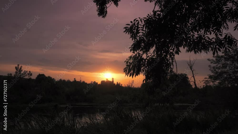 Sunrise over the Suprasl River on an autumn,september day. Sunrise over the Suprasl River on an autumn,september day.