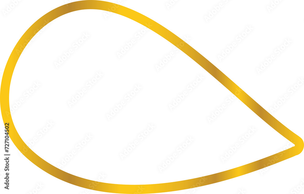 Golden speech bubble, chat, dialog, messenger