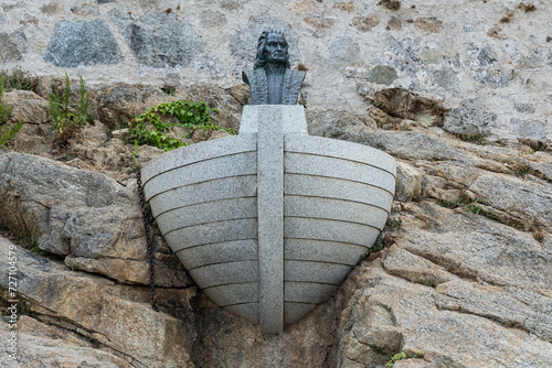 Denkmal von Christoph Kolumbus, Calvi, Korsika, Frankreich