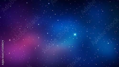 Mysterious star themed gradient background with countless twinkling stars