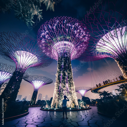 lifestyle photo singapore supertree groto garden. photo