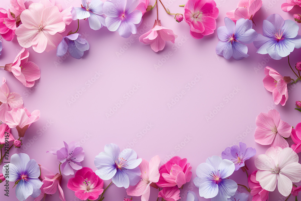 Captivating scene of beautiful flowers and copy space Captivating scene of beautiful flowers and copy space