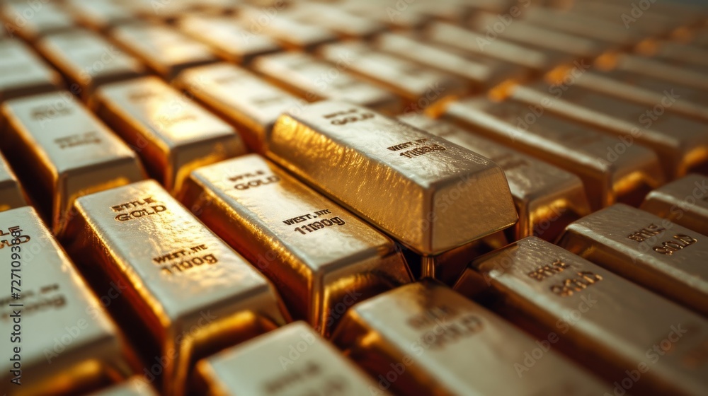Precious shiny gold bars Precious shiny gold bars