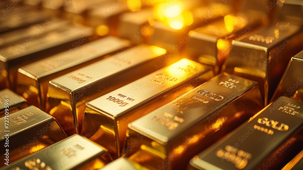 Precious shiny gold bars Precious shiny gold bars