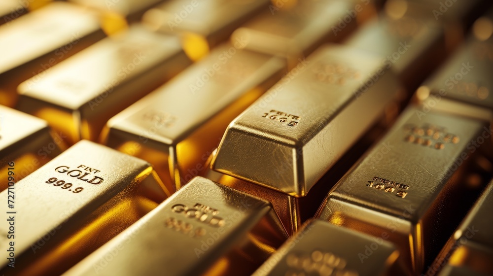 Precious shiny gold bars Precious shiny gold bars