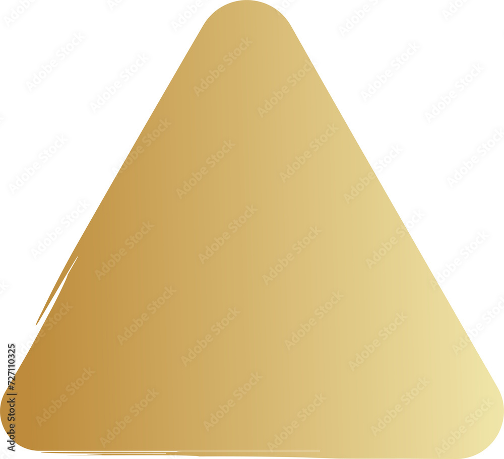 Gold triangle rounded brush frame Gold triangle rounded brush frame