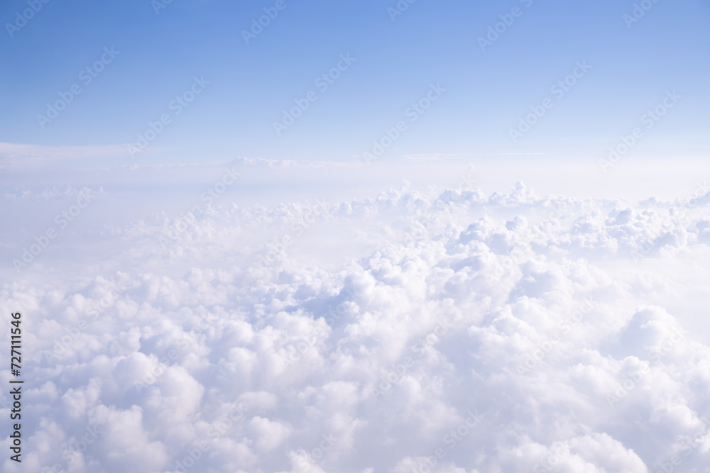 Beautiful white clouds in the blue sky blue gradient clouds cool white background Beauty with clouds in the clear air bright turquoise landscape Beautiful white clouds in the blue sky blue gradient clouds cool white background Beauty with clouds in the clear air bright turquoise landscape