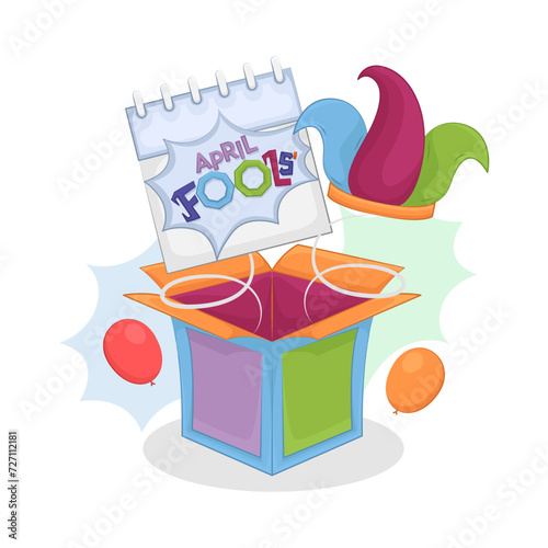 Illustration of April fools day 