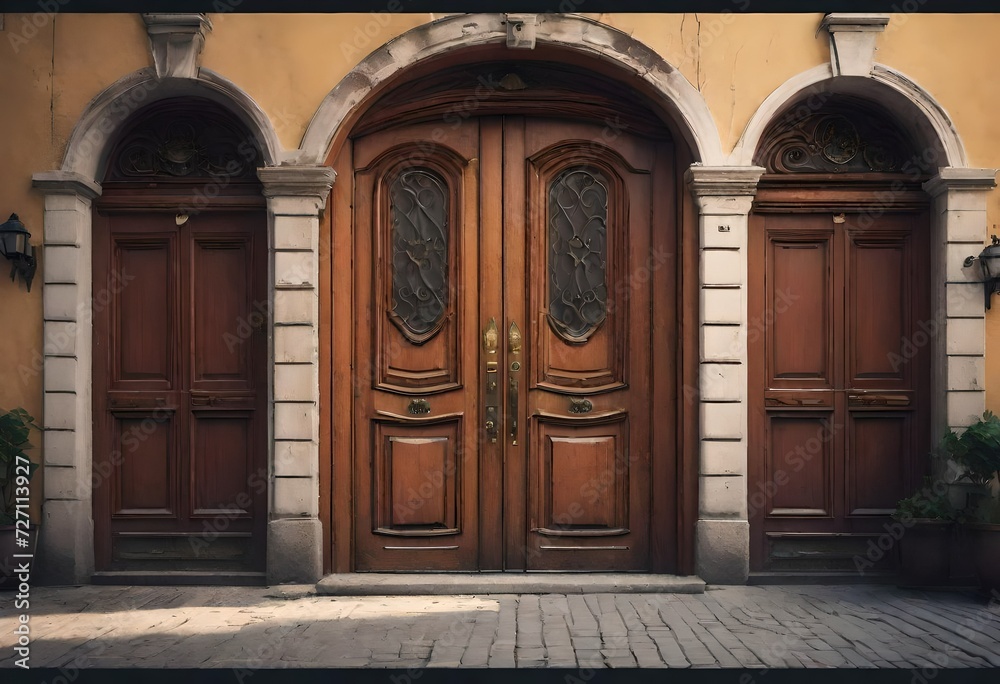 old wooden door old wooden door