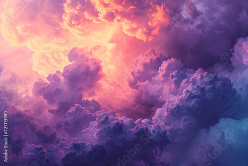 Soft blue clouds in the sky background creating a dreamy textured atmosphere concept illustration