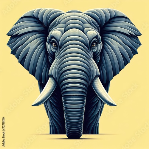 colorful elephant cartoon illustration