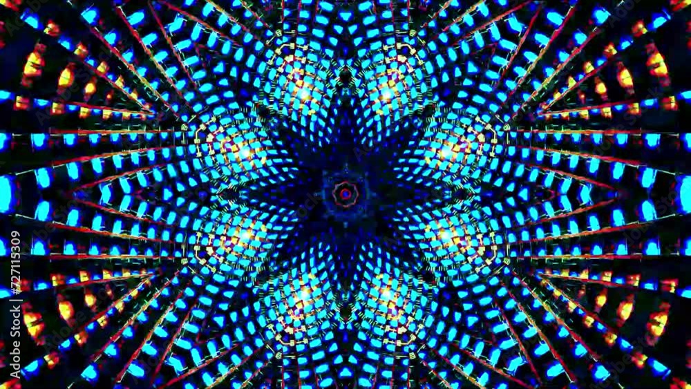 vj loop abstract kaleidoscope motion graphics background