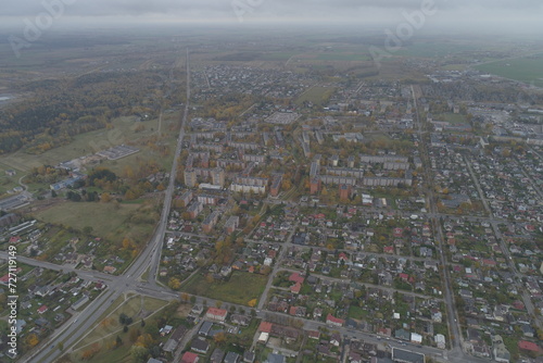 an aerial view of  town © dan