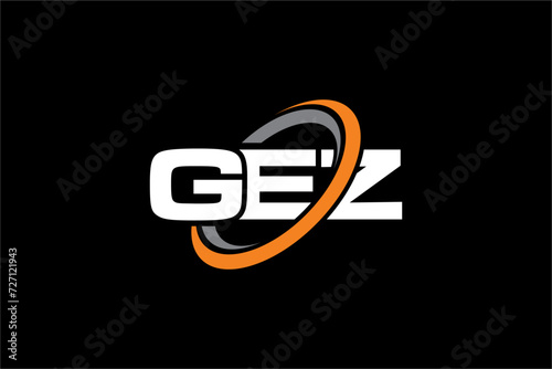GEZ creative letter logo design vector icon illustration