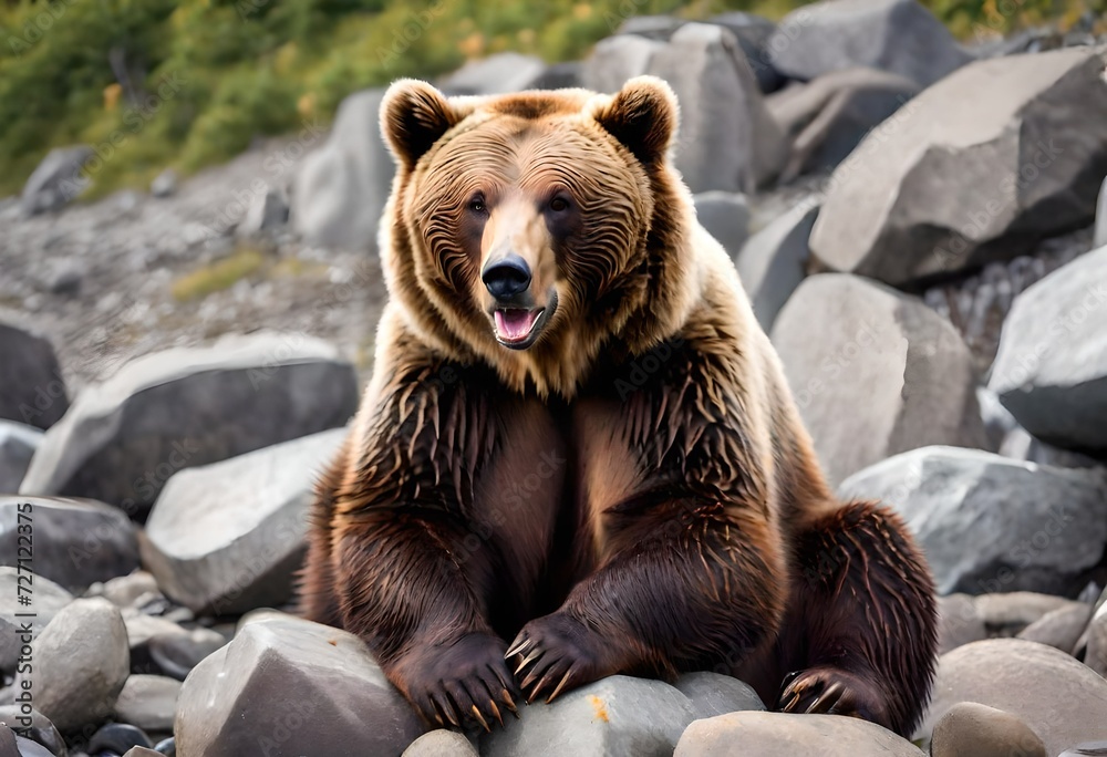 Obraz premium brown bear cub