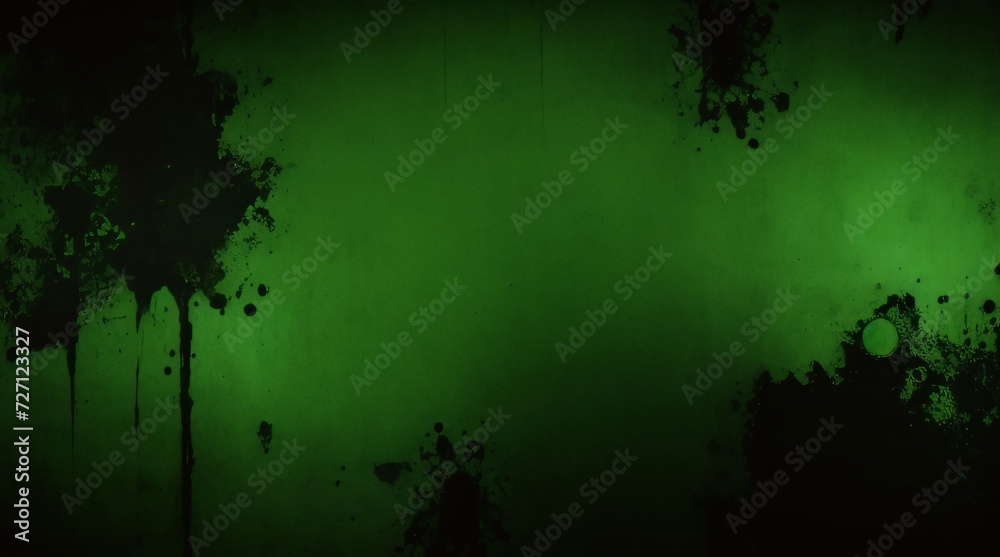 Elegant dark emerald green background with black shadow border and old vintage grunge texture design. Matte green texture or background with stains, waves and grain elements. Elegant dark emerald green background with black shadow border and old vintage grunge texture design. Matte green texture or background with stains, waves and grain elements.