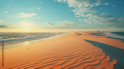 Landscape of sand and sun.