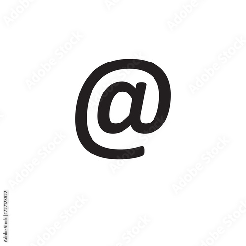Email icon vector. E-mail icon. simple Message sign illustration on white background..eps