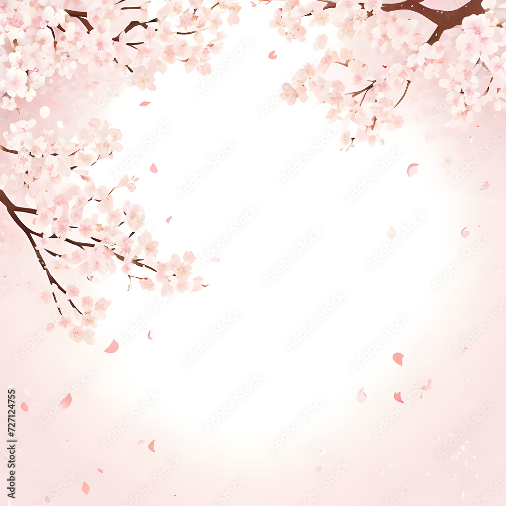 桜の舞い散る壁紙