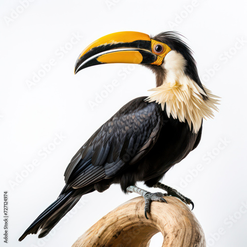 hornbill bird 7a28a318-3388-4edf-8ad7-75f2f4020881.png on white background. photo