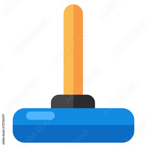Editable design icon of plunger