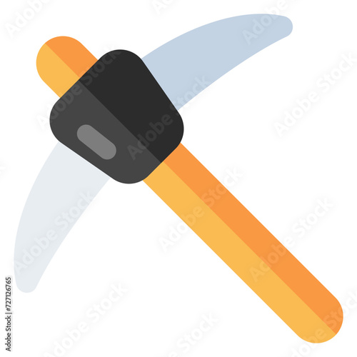 Modern design icon of pickaxe