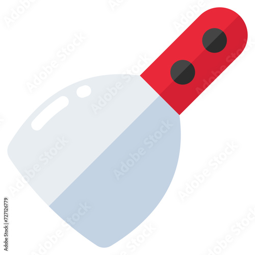 Vector design of trowel, flat icon 