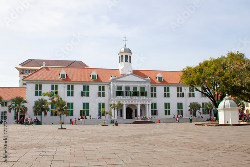 Jakarta History Museum in Fatahillah Square in Kota Tua, the old town of Jakarta and center of the old Batavia in Indonesia. photo