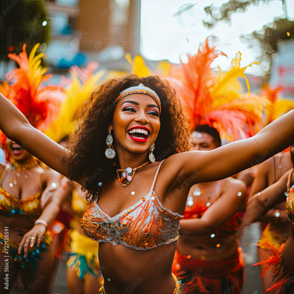 Obraz premium lifestyle photo carnaval rio de janeiro.