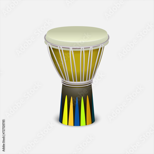 drum set isolated on white