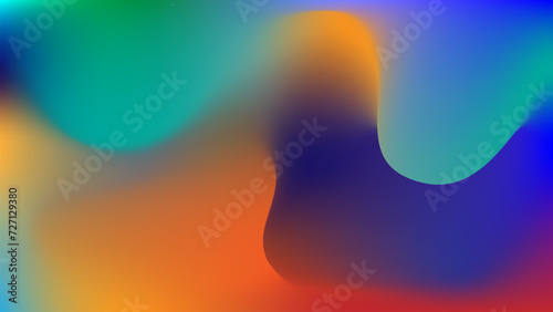 Vector liquid gradient abstract background, vibrant banner design, futuristic wallpaper concept