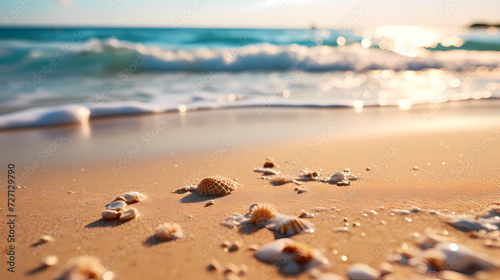 Panoramic natural landscape of beautiful beach Panoramic natural landscape of beautiful beach