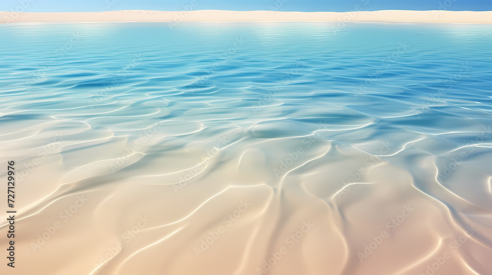 Fototapeta premium Panoramic natural landscape of beautiful beach
