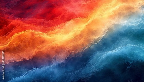 Abstract color gradient background grainy orange blue yellow white noise texture backdrop banner poster header cover design