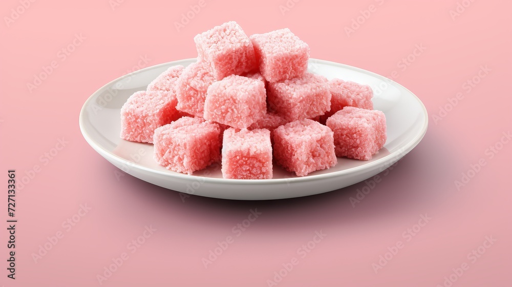 Indian Pink Kalakand sweet Indian Pink Kalakand sweet