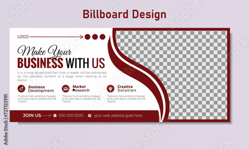 vector Billboard design template 