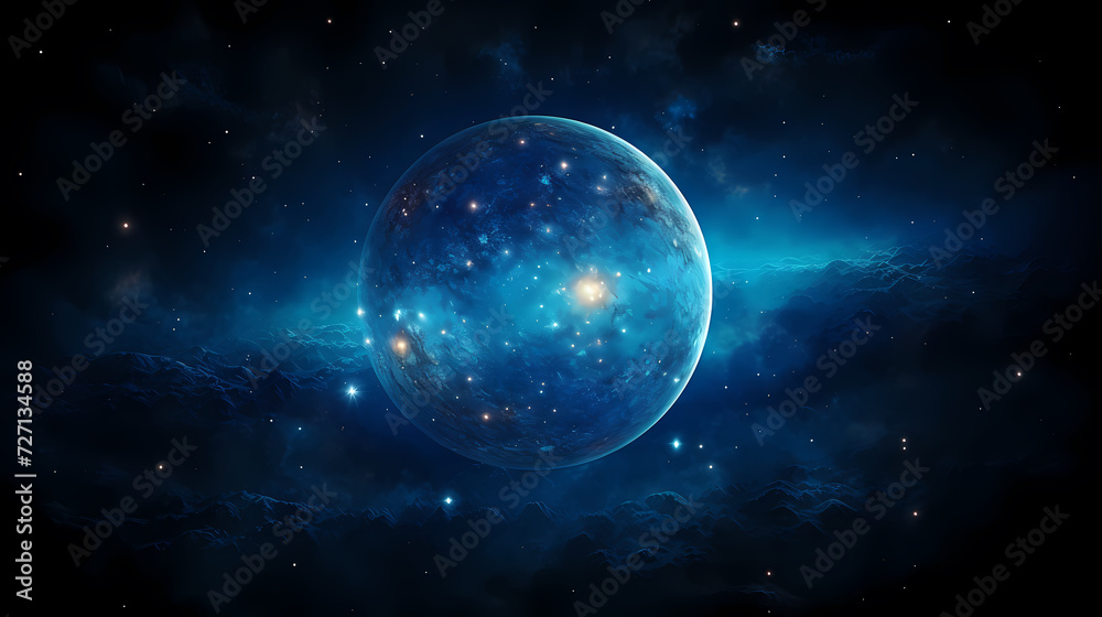 Cosmic illustration showing vibrant cosmic background