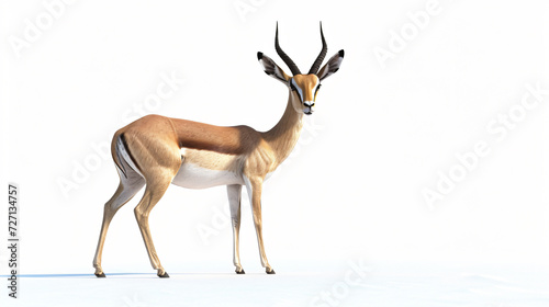 A stunning artwork of a graceful gazelle in mesmerizing 3D style and super rendering  This captivating image showcases the gazelle s elegance and beauty  with intricate attention to detail.