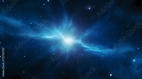 Cosmic illustration showing vibrant cosmic background © jiejie