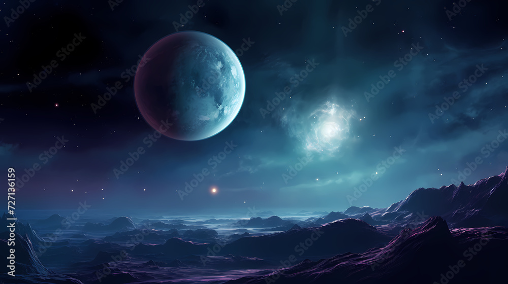 Cosmic illustration showing vibrant cosmic background