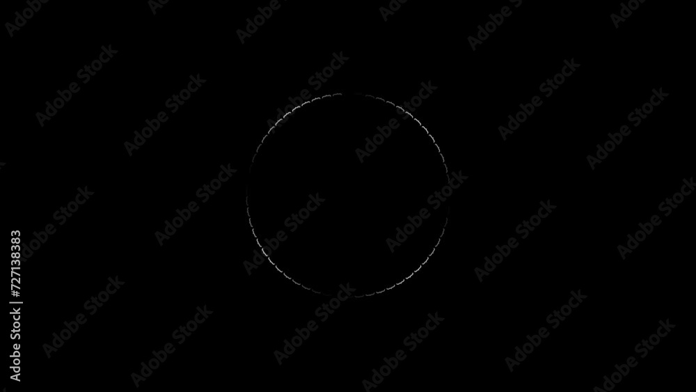 White Circle Rotation with HUD UI Technology Interface: Futuristic Motion Graphic Abstract Background with Alpha Channel White Circle Rotation with HUD UI Technology Interface: Futuristic Motion Graphic Abstract Background with Alpha Channel