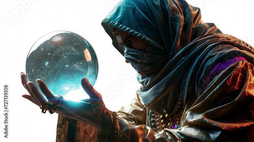 Discover the enigmatic world of a 3D rendered fortune teller  shrouded in mystery and intrigue. This captivating piece of art showcases stunning details and super rendering techniques  bring