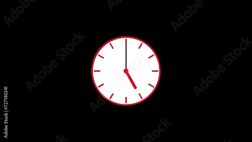 Wallpaper Mural 4k seamless loopable Stopwatch clock animation, stopwatch clock animated on black background. Torontodigital.ca