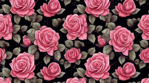 Colorful floral seamless pattern